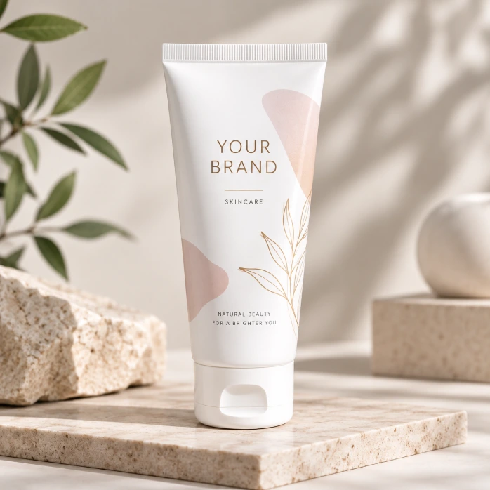 PBL White Cosmetic Tube D40.